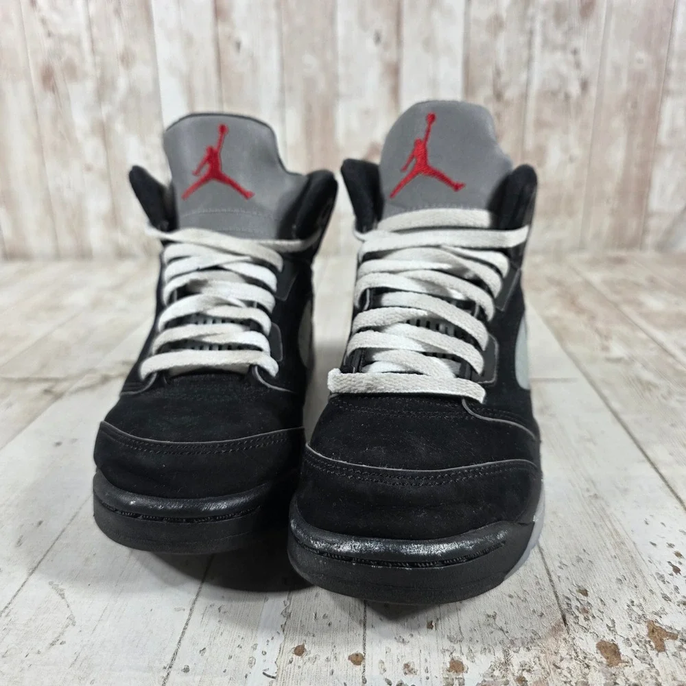 Jordan 5 Retro Black Metallic Reimagined Kids Sneakers HF3978-001 Size 1Y